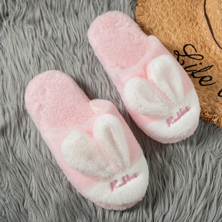 Rabbit Ears Round Toe Slippers